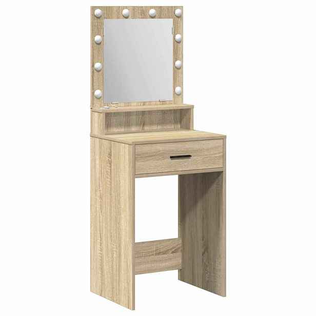vidaXL Kosmetický stůl Sonoma dub 50 x 41 x 135 cm Kompozitní dřevo