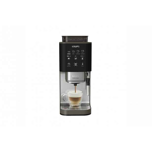 Automatický kávovar KRUPS Coffee Crush Experience SA403BE0 Tmavě šedá