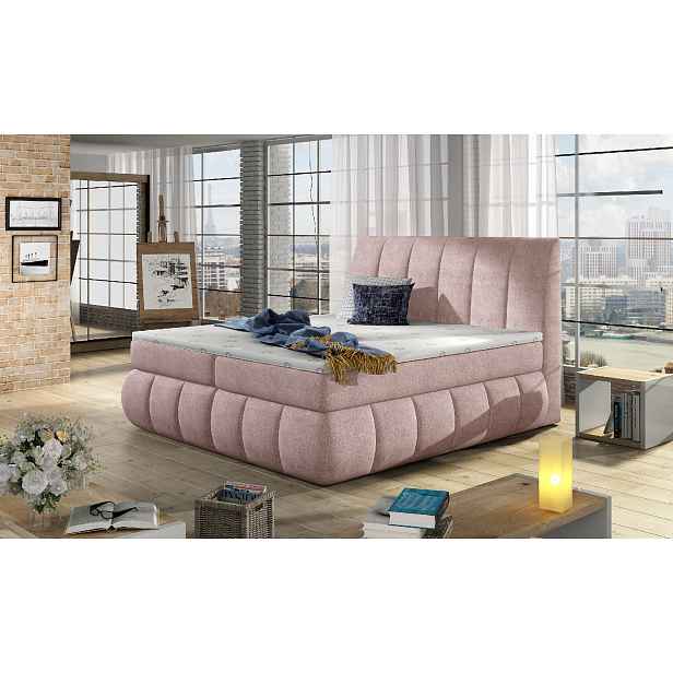 Boxspring Vincenzo Rozměr: 160 x 200 cm, látka: Omega 91