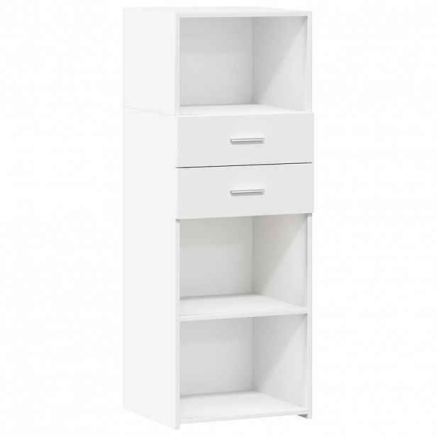 vidaXL Skříň highboard bílá 45 x 42,5 x 124 cm kompozitní dřevo