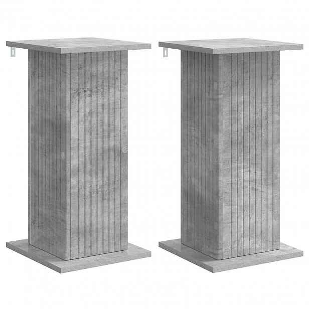 vidaXL Stojan na rostliny 2 ks Betonově šedá 30,5 x 30 x 60,5 cm