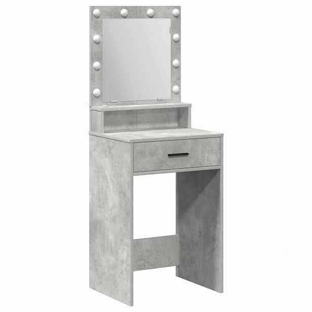 vidaXL Kosmetický stůl Betonově šedá 50 x 41 x 135 cm Kompozitní dřevo