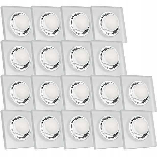18X Skleněná Zapuštěná Lampička S Velmi Silným Sklo 5W Led Žárovka