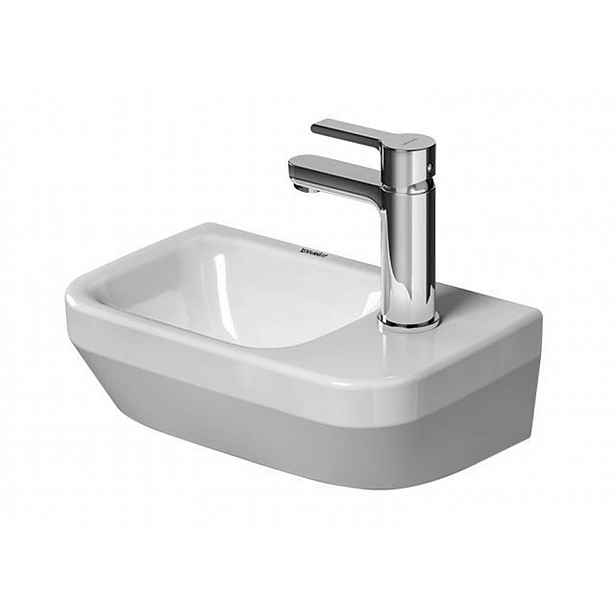 Duravit DuraStyle - Umývátko 36x22 cm, bez přepadu, s otvorem pro baterii vpravo, bílá 0713360000