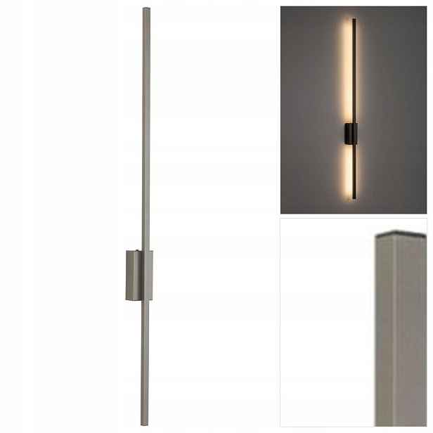 Nástěnné Led svítidlo Flash v hnědé barvě s minimalistickým designem vedle dveří Tk Lighting