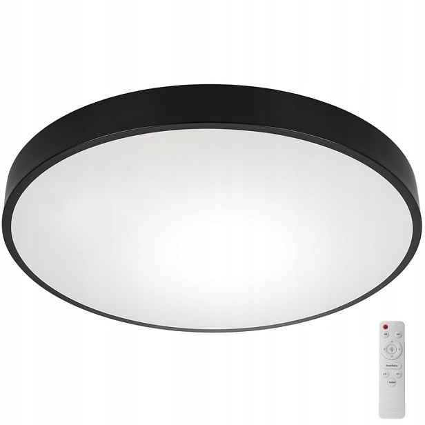 Stropní Led Lampa Stropní Svítidlo Černá Moderní Elegantní S Dálkovým Ovládáním 30 CM