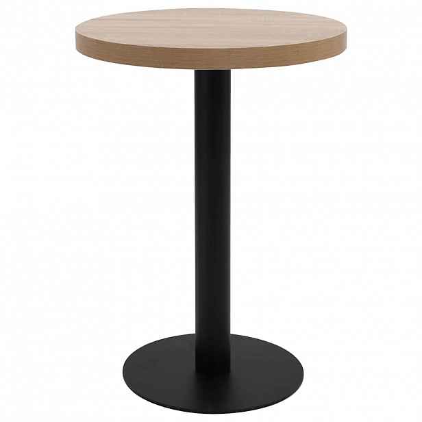 vidaXL Bistro stolek světle hnědý 60 cm MDF