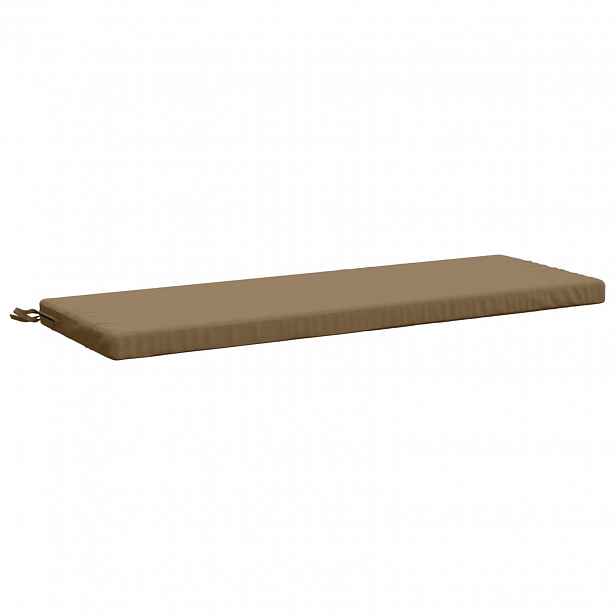 vidaXL Polštář na lavici SOEST 100% polyester Taupe 110 x 40 x 5 cm