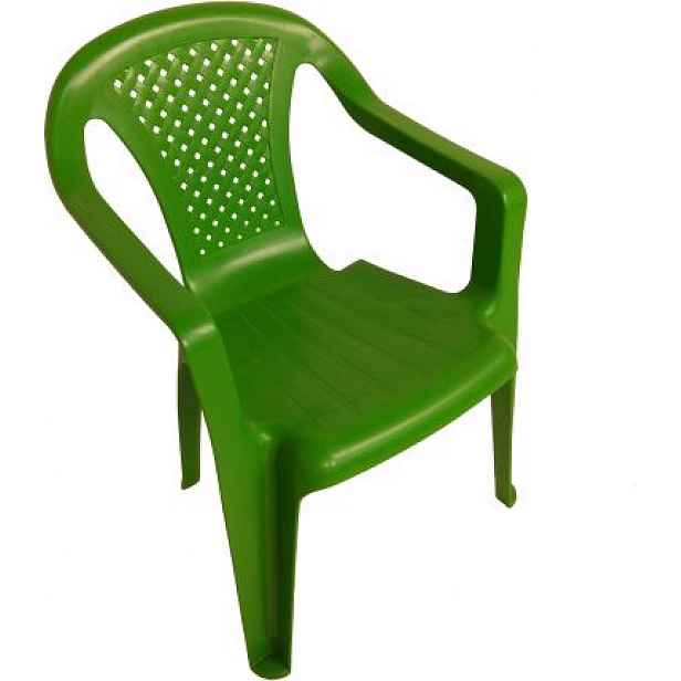 Dětská plastová židlička Bambini zelená