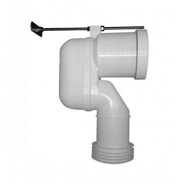 Duravit - Vario připojovací koleno pro WC, spodní odpad 8990250000