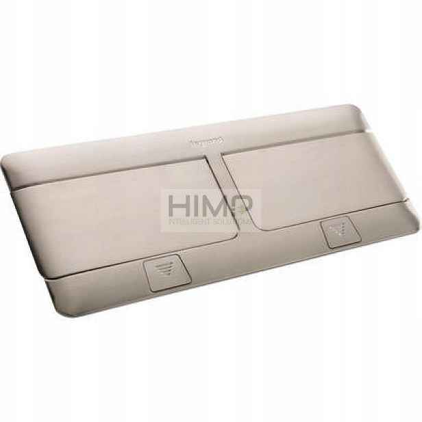 Plechovka pro podlahovou desku Inox 8 modulů Legrand
