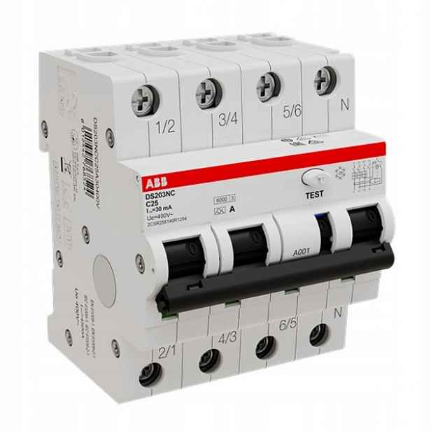 Abb diferenciální a nadproudový spínač 4P 32A C 2CSR256140R1324