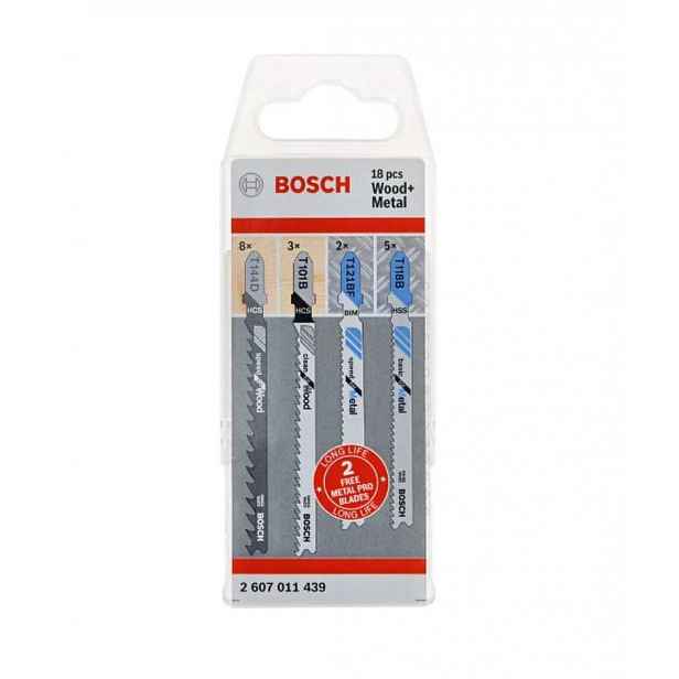 Bosch - 18dílná sada pilových plátků 2607011439