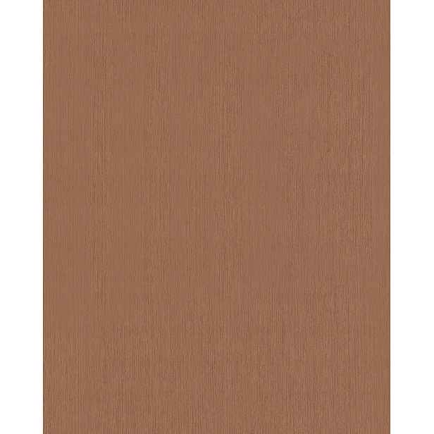Hnědá pruhovaná tapeta s vinylovou ražbou na flizelině, minimalistická