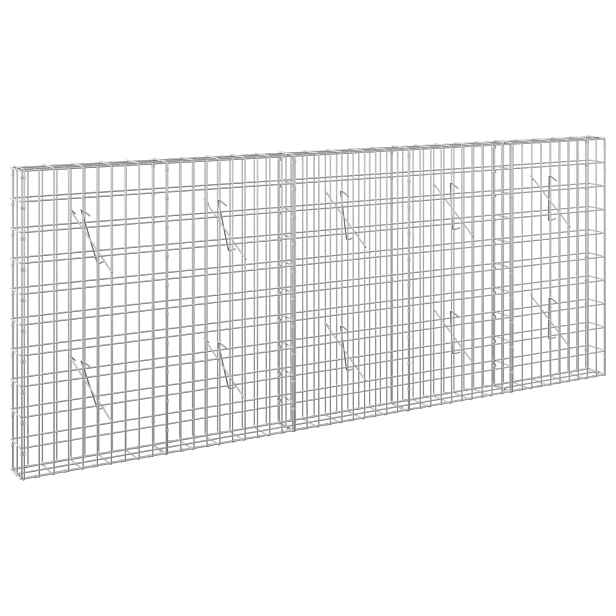 vidaXL Gabion s drátem 5 mm a síťkou 5x10 cm 250x10x100 cm