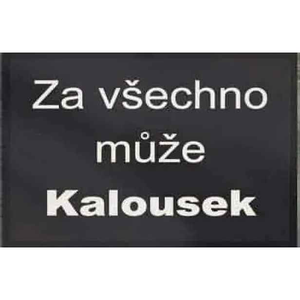 ATAN Rohožka Babiš Za všechno může Kalousek 40x60 cm