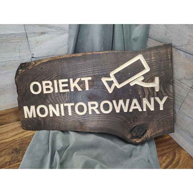 Dechová deska tabule informační dřevěná Objekt Monitorovaný