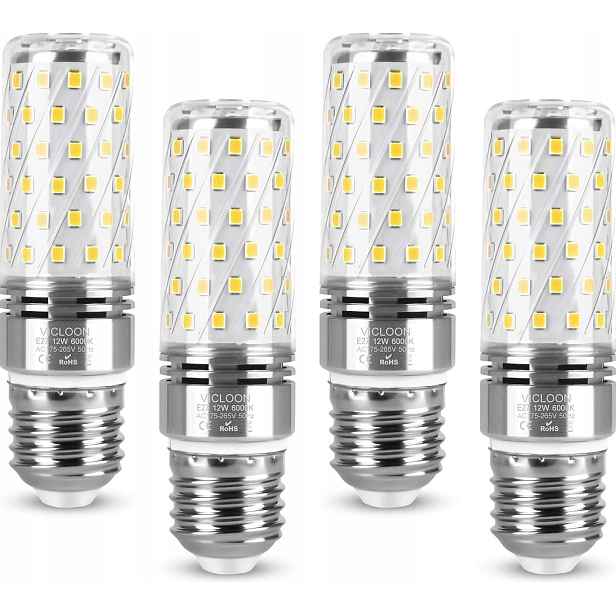 Led Žárovky 16W, 4 Kusy, Patice E27, 1600LM, Studená Bílá, Úsporné A Výkonné