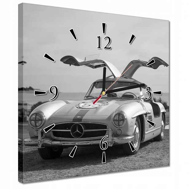 Nástěnné hodiny 30x30 Mercedes Gullwing