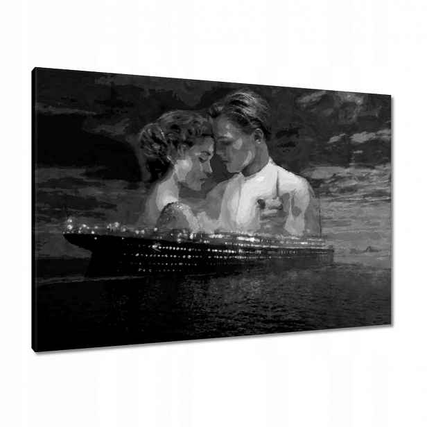 Obrazy 100x70 Titanic Černobílé