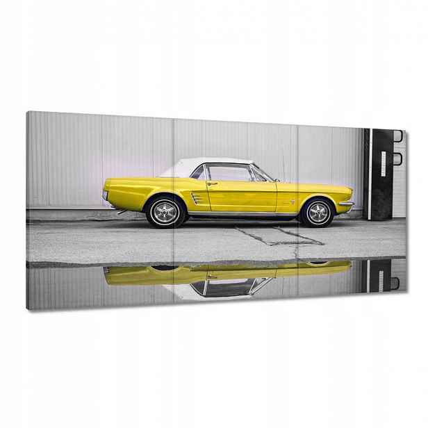 Obrazy 180x90 Žlutý Ford Mustang Usa