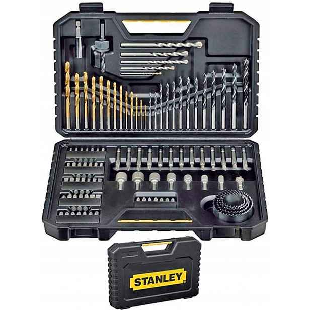Stanley STA7205-XJ Sada vrtáků 100 ks Černá Žlutá