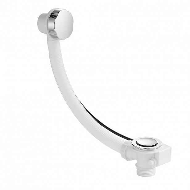 Vanová souprava ovládaná bovdenem 6/4“ - malá zátka - plast - chrom - 58 cm
