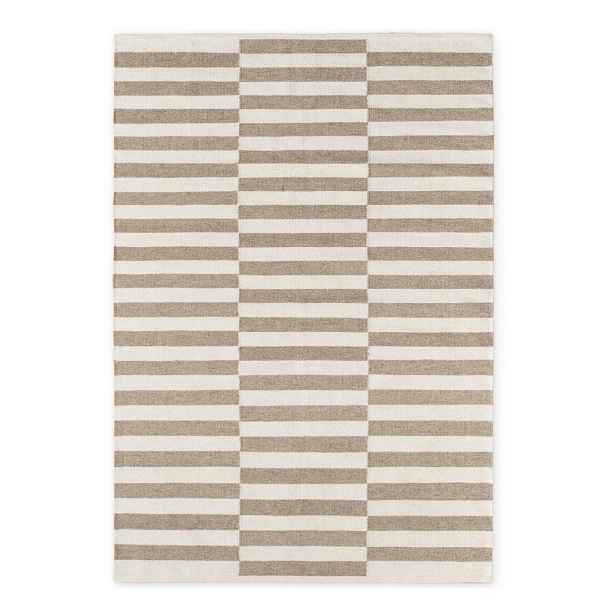 Bílý/šedý oboustranný/ručně tkaný vlněný koberec 120x180 cm Vika – Hanse Home