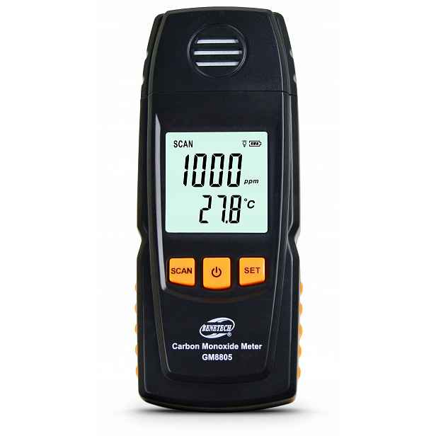 Měřič Oxidu Uhelnatého Detektor Detektor Oxidu Uhelnatého Každý 1000 Ppm LCD Alarm