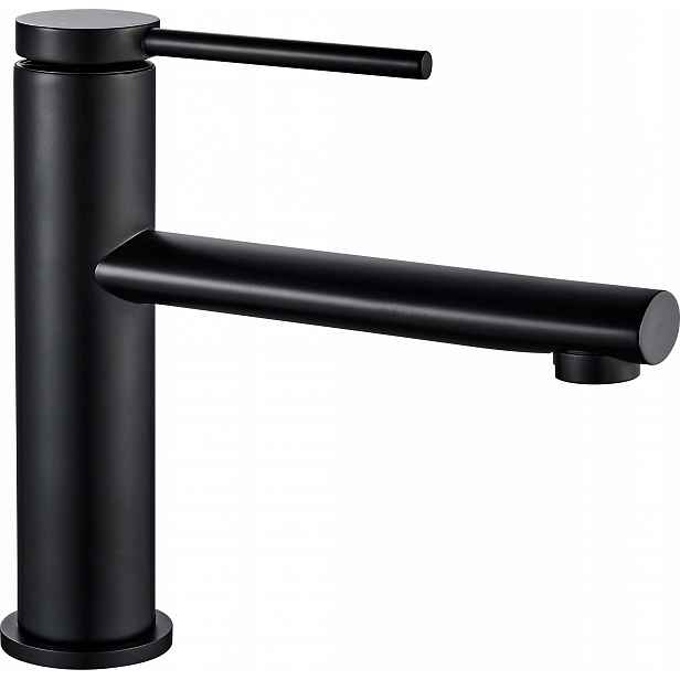 Oval Black nízká umyvadlová baterie REA-B6516