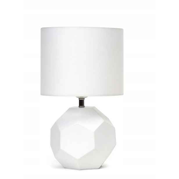 Stolní lampa noční bílá, stínidlo Platinet keramické E27 25W, kabel 1.5 m