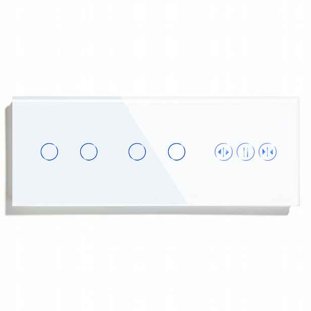 2x Dvojitý Dotykový Spínač Světla Ovladač Wifi Rolet Pro Tuya