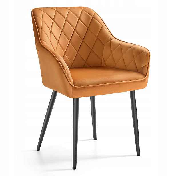 Křeslo Songmics Vasagle velur hnědé 85 cm