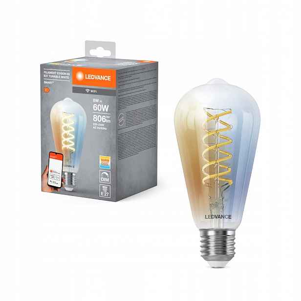 Led žárovka E27 8W 60W 806lm Cct Stmívatelná Smart+ WiFi Filament Edison