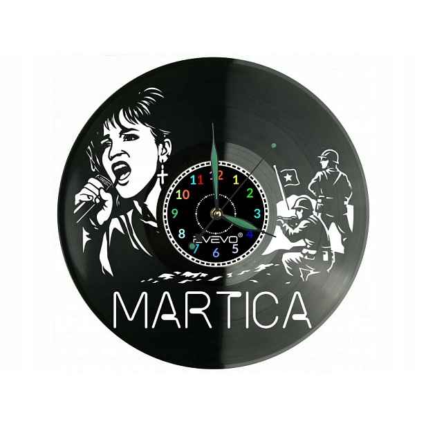 Martica Dárek Originální dekorace do domu Hodiny z vinylové desky