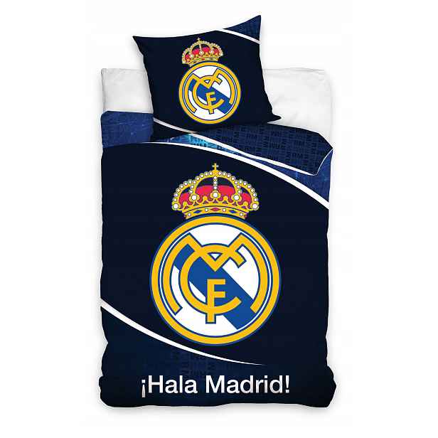 Povlečení 160x200 Real Madrid je oficiální bavlněná tkanina s potahem pro fanoušky