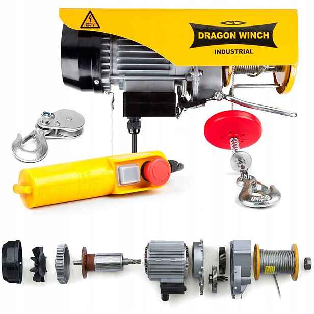 Průmyslový Naviják Dragon Winch Dwi 125/250 Hd 230 V Industrial