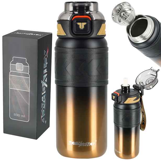 Termohrnek 500 ML Vzduchotěsný Ocelový Neprotéká Do Auta Káva Čaj