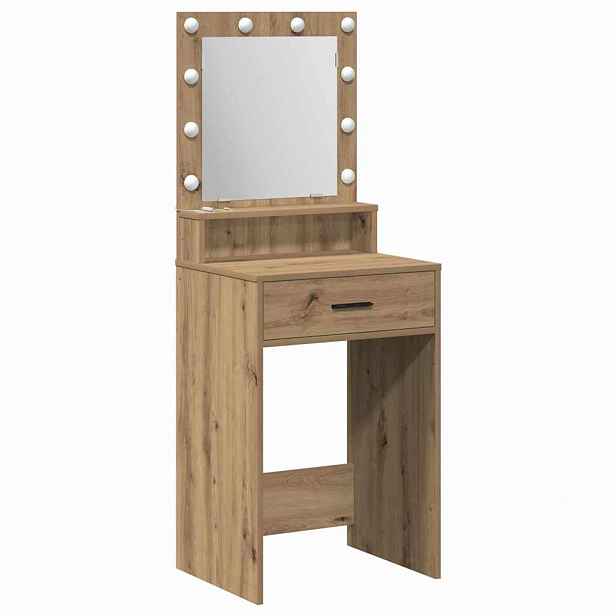 vidaXL Kosmetický stůl Artisanový dub 50 x 41 x 135 cm
