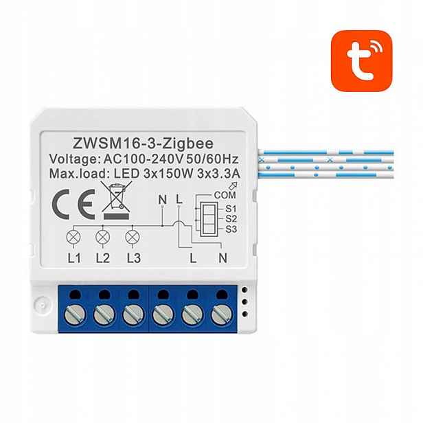 Avatto Zigbee Dopňkový Spínač Pro Systém Tuya Bezdrátový Spínač