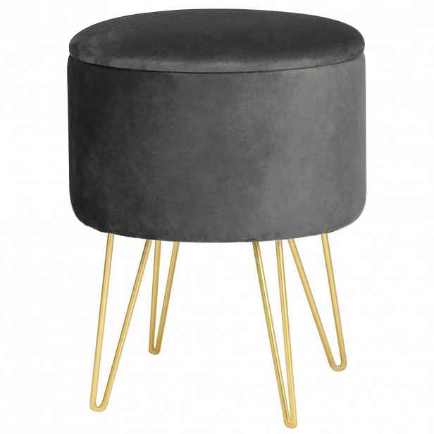 RAUMHIRSCH FURNITURE ČALOUNĚNÁ STOLIČKA šedá 35/45/35