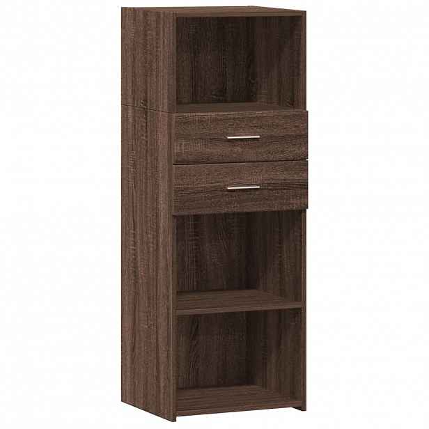 vidaXL Skříň highboard hnědý dub 45 x 42,5 x 124 cm kompozitní dřevo