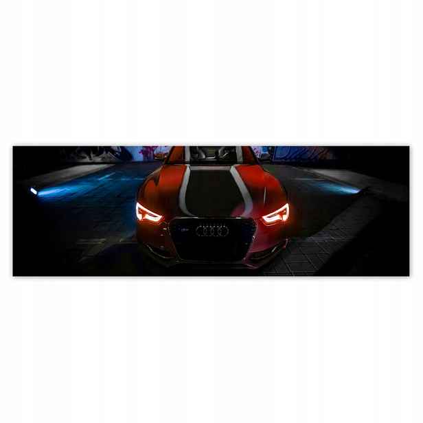 Plakáty 200x66 Červená Audica Audi