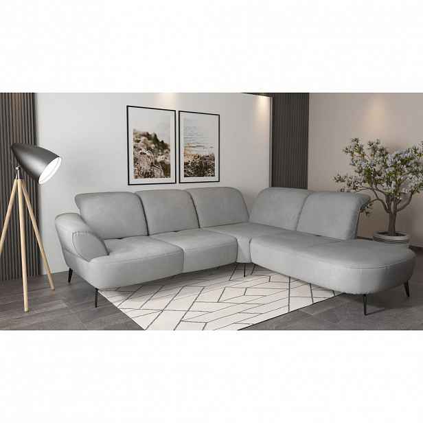 Sit & More ROHOVÁ SEDAČKA, textil, šedá
