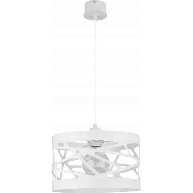 Dekorativní závěsná lampa moderní designová bílá kulatá 30 cm Sigma
