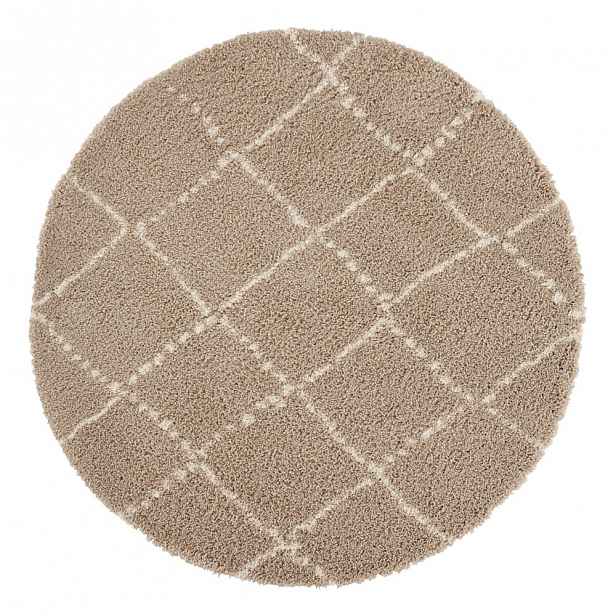 Hnědý koberec Mint Rugs Hash, ⌀ 160 cm