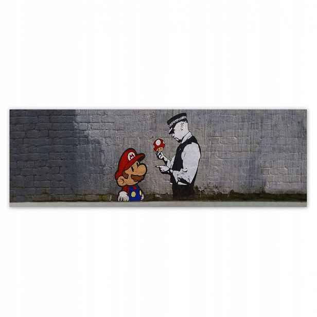 Plakáty 200x66 Banksy Houbař Policie