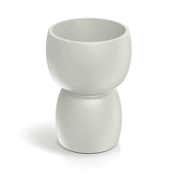 Prosperplast Plastový květináč DUALOS ROUNDOS pískový, varianta 30/25 cm