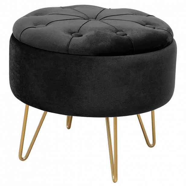 RAUMHIRSCH FURNITURE ČALOUNĚNÁ STOLIČKA Černá 38/33/38