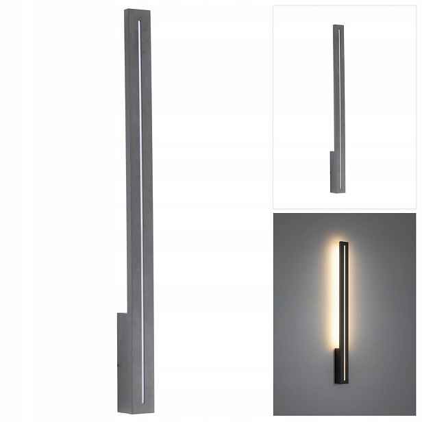 Šedé venkovní nástěnné svítidlo Linea IP65 Led osvětlení fasády Tk Lighting